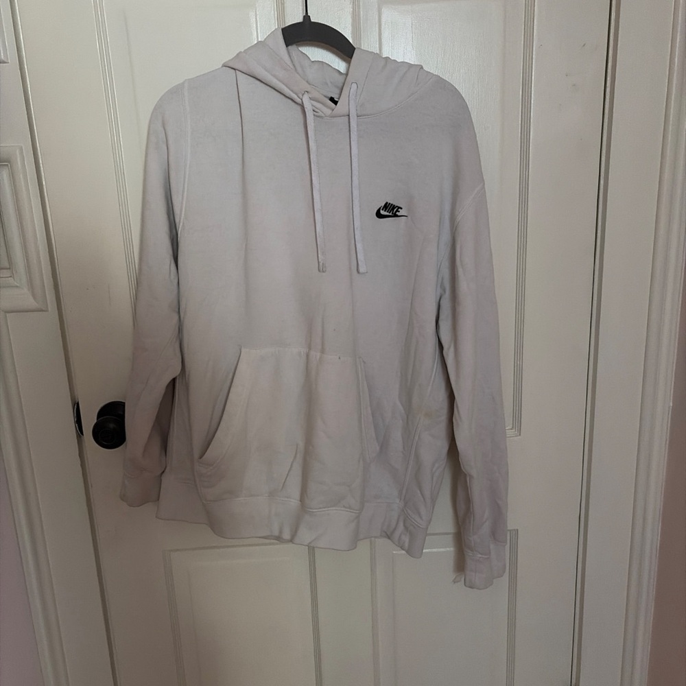 Nike Men's Light Gray Hoodie